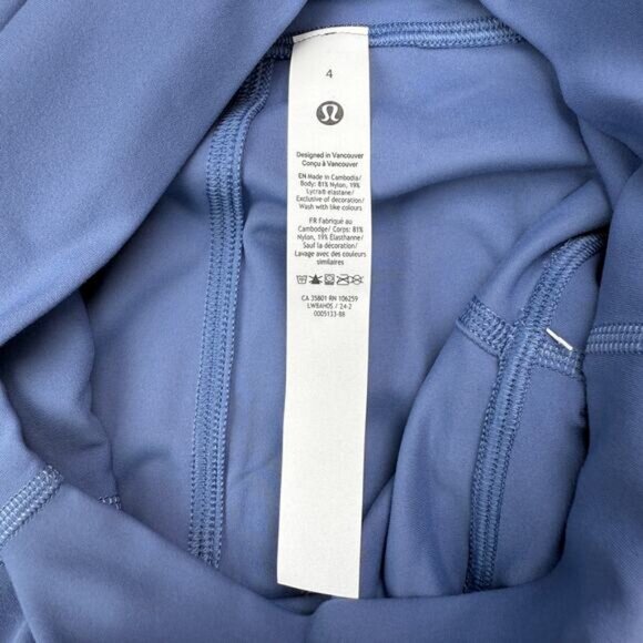 NWT LULULEMON Nulu Slim-Fit High-Rise Skirt Size 4 Oasis Blue - Picture 7 of 10